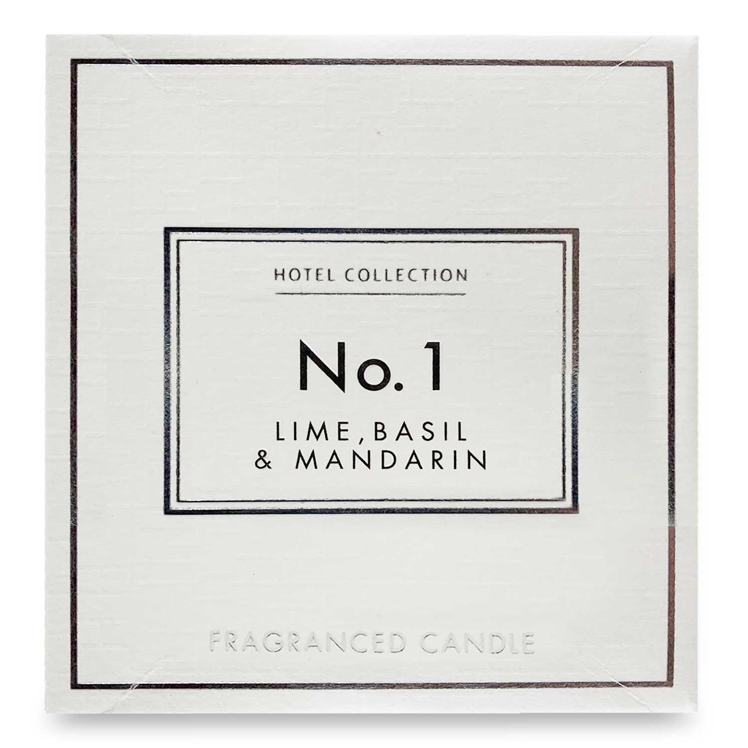 No 1. Lime, Basil & Mandarin Fragranced Candle 140g Hotel Collection